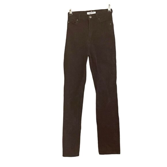 Reformation Black Dark Wash‎ Festival Rodeo Skinny Straight Jeans 24 - Picture 1 of 8